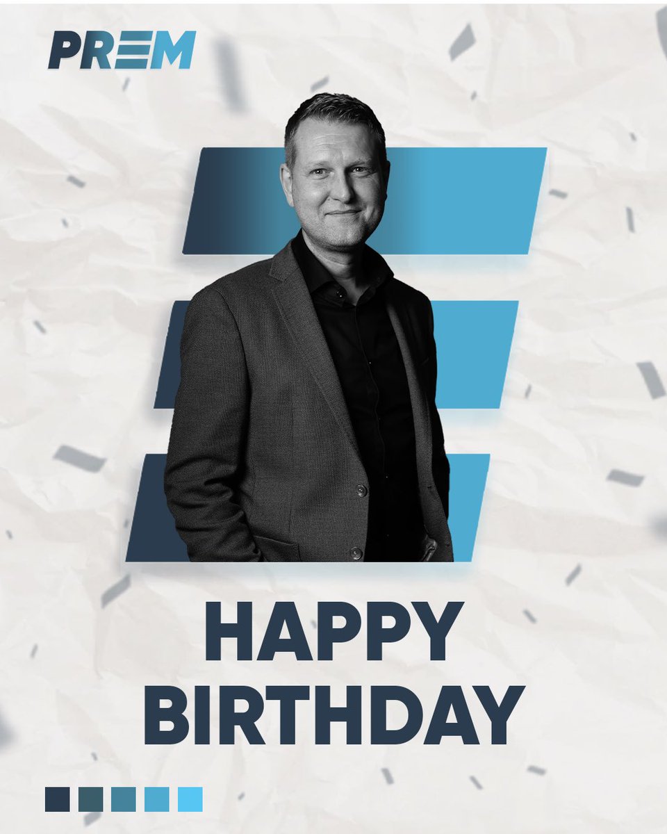 PREMManagement's tweet image. 🥳 The gaffer turns 5️⃣0️⃣!!
Wishing PREM’s Managing Director, @_stevebuxton, a very happy birthday on this momentous occasion 🎂🎉
#TeamPREM
