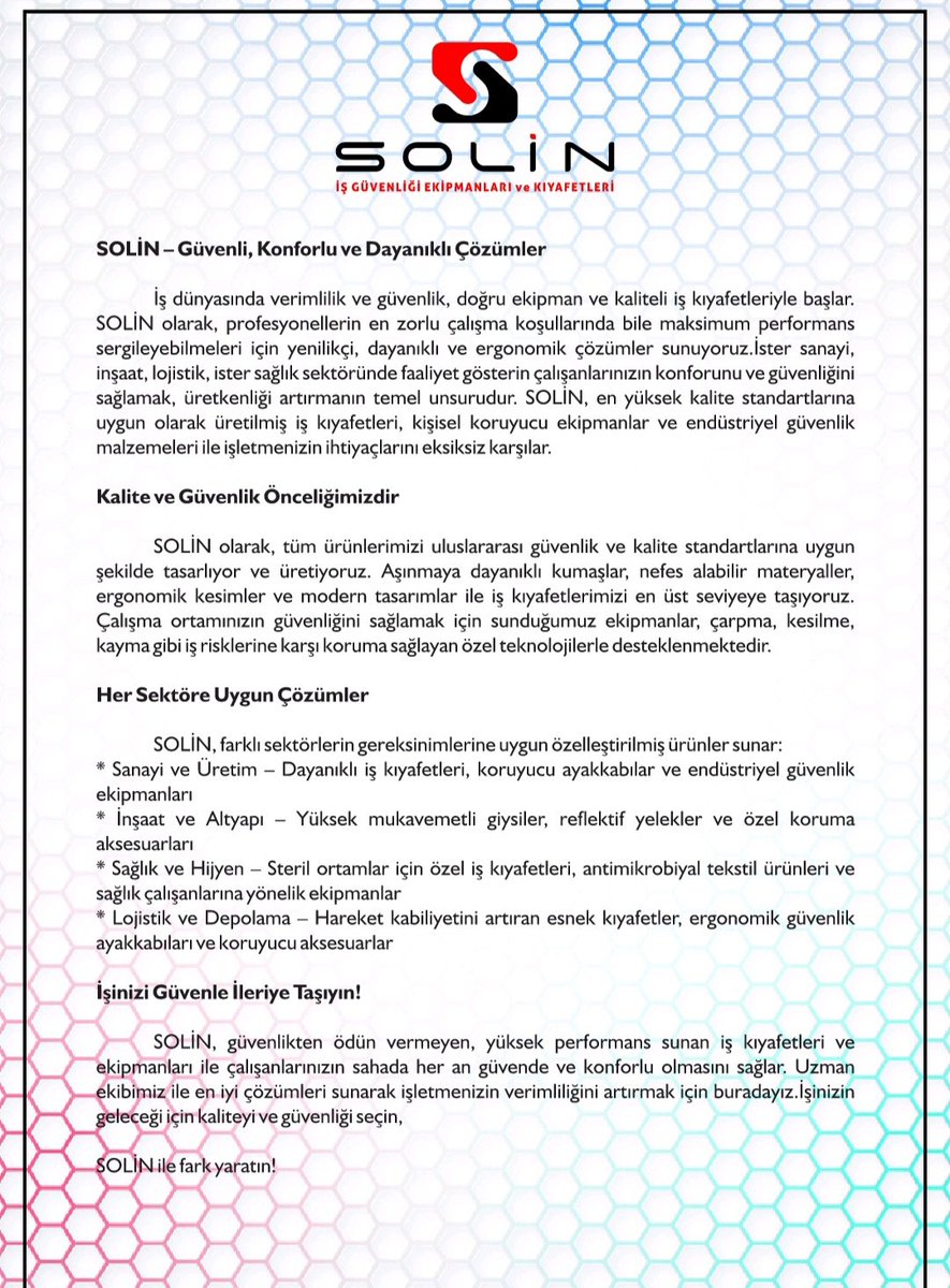 alibucak6363's tweet image. Merhaba kurduğum iş ekipmanları ve iş elbiseleri firmamı beğenip Rt yaparsanız sevinirim .