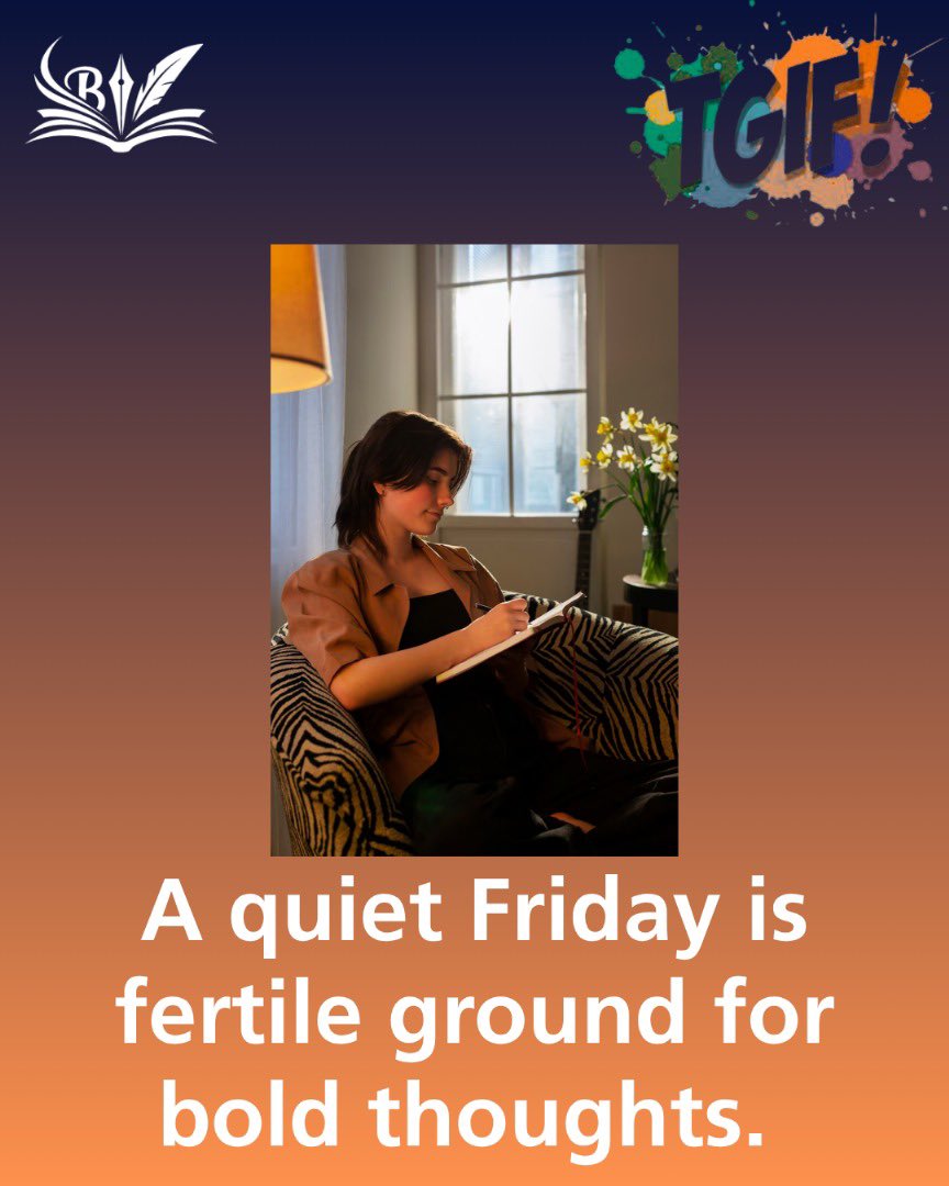 biraswordshop21's tweet image. 📝 Sometimes, the best ideas bloom in the quiet. Make space today for your boldest thoughts to emerge.
#TGIF
#CreativeFridays
#BoldThoughts
#Writers’Mindset