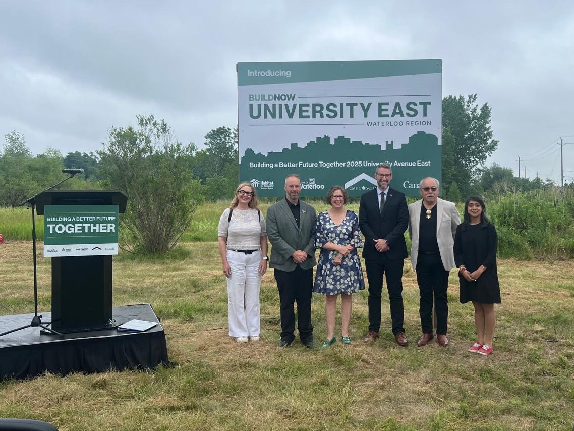 Melloul-Blamey Construction (@melloul_blamey) on Twitter photo Proud to be part of a community building the largest affordable home community of its kind in North America. What a milestone for Waterloo! 👏🏼
Huge thanks to <a href="/HabitatWR/">Habitat Waterloo Region</a>, @BuildNow_WR, Philip Mills & all collaborators driving this forward. 🤝🏼
#BuildNow #AffordableHousing Proud to be part of a community building the largest affordable home community of its kind in North America. What a milestone for Waterloo! 👏🏼
Huge thanks to <a href="/HabitatWR/">Habitat Waterloo Region</a>, @BuildNow_WR, Philip Mills & all collaborators driving this forward. 🤝🏼
#BuildNow #AffordableHousing