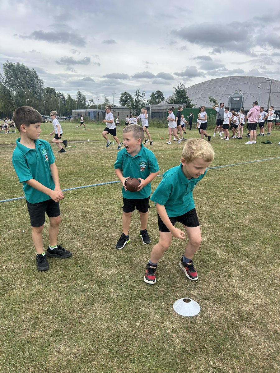 MrswhiteY6's tweet photo. What an absolute joy it has been to take these children out to this Summer Sports event! Our favourites were Danish Longball, pizza race and the ninja obstacle course! ✨ our children cheered each other on and showed super resilience @AlthorpeKeadby https://t.co/gnuEjWxwSR