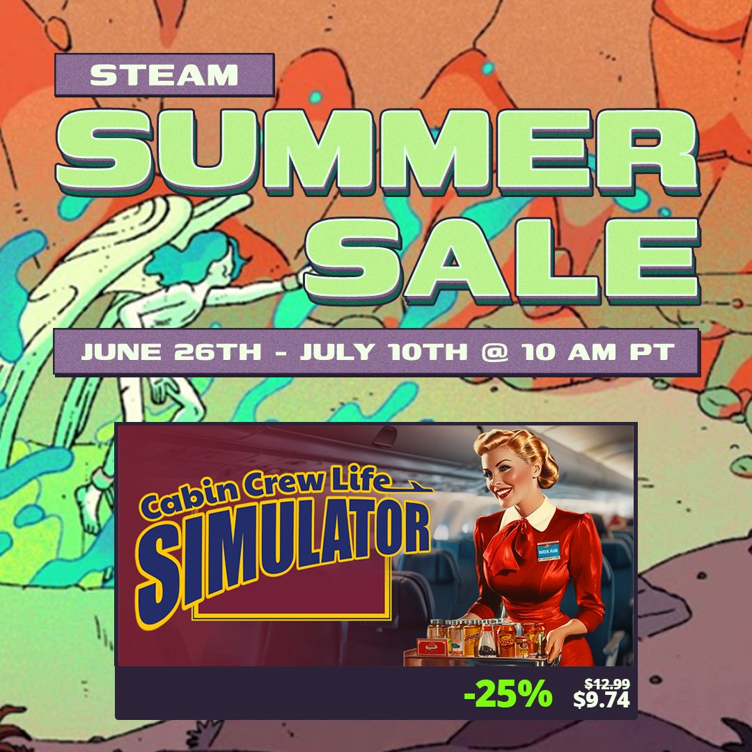 Cabin Crew Life Simulator ✈ AVAILABLE ON STEAM tweet media