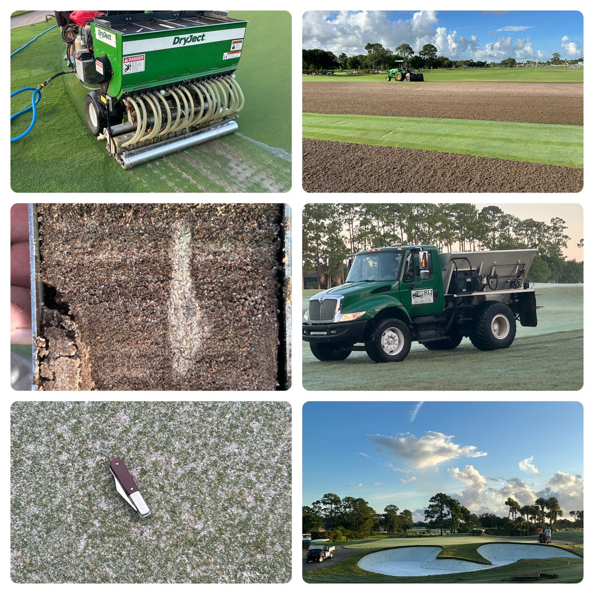 Team killed it this week with robust aeration process on 33 greens, aerating and sand capping north range tee, treating all turf areas with pre on a fert carrier, establishing newly renovated areas on The Ryder and much, much more. Kudos and thank you!