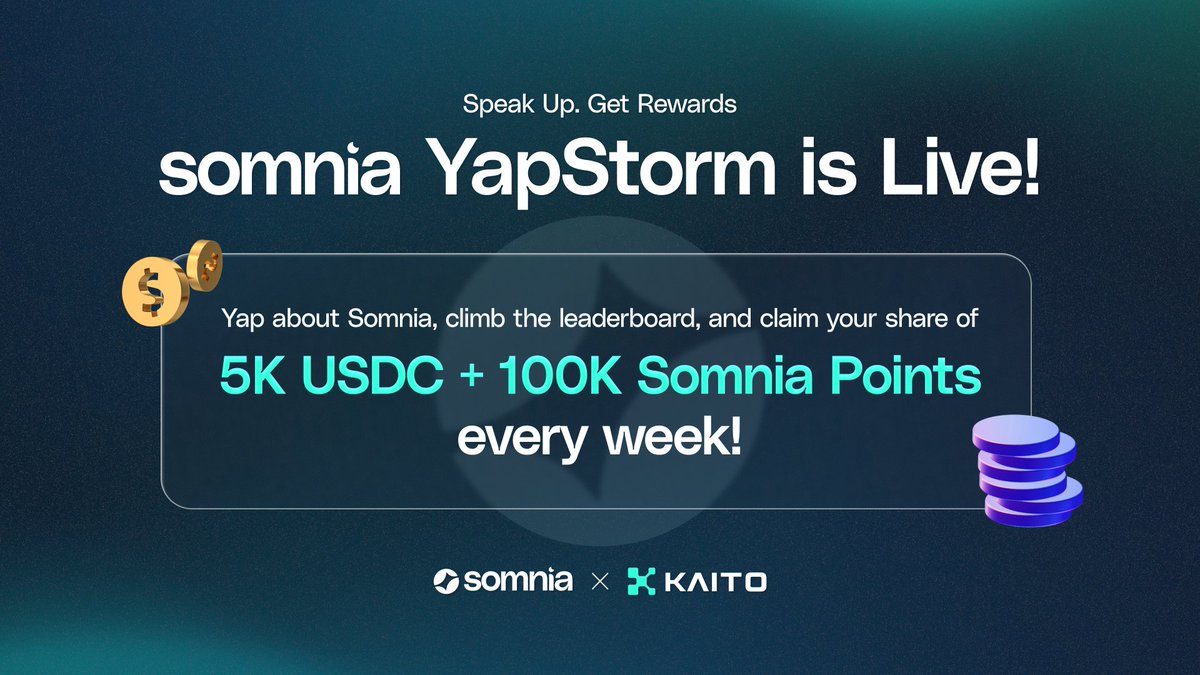 SufaKaom's tweet image. The #SomniaYapStorm is more than just a campaign – it's a movement! Big shouts to @Somnia_Network for building a strong community around their innovative L1. Let's keep the "yap" going and spread the word about what's coming! #Web3