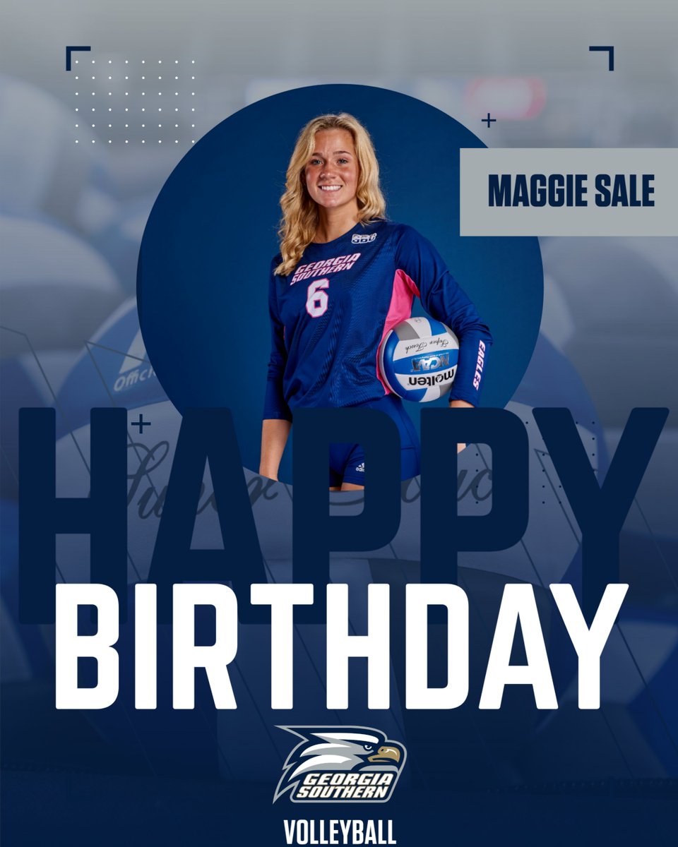 GSAthletics_VB's tweet image. Celebrating Maggie today 🥳
#HailSouthern | @maggie_sale6
