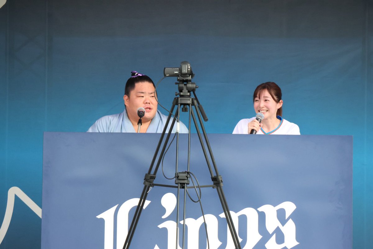 ケケチャマです。大栄翔・豪ノ山 パ・リーグ×大相撲＞ セレモニアルピッチ以外にも、試合前の