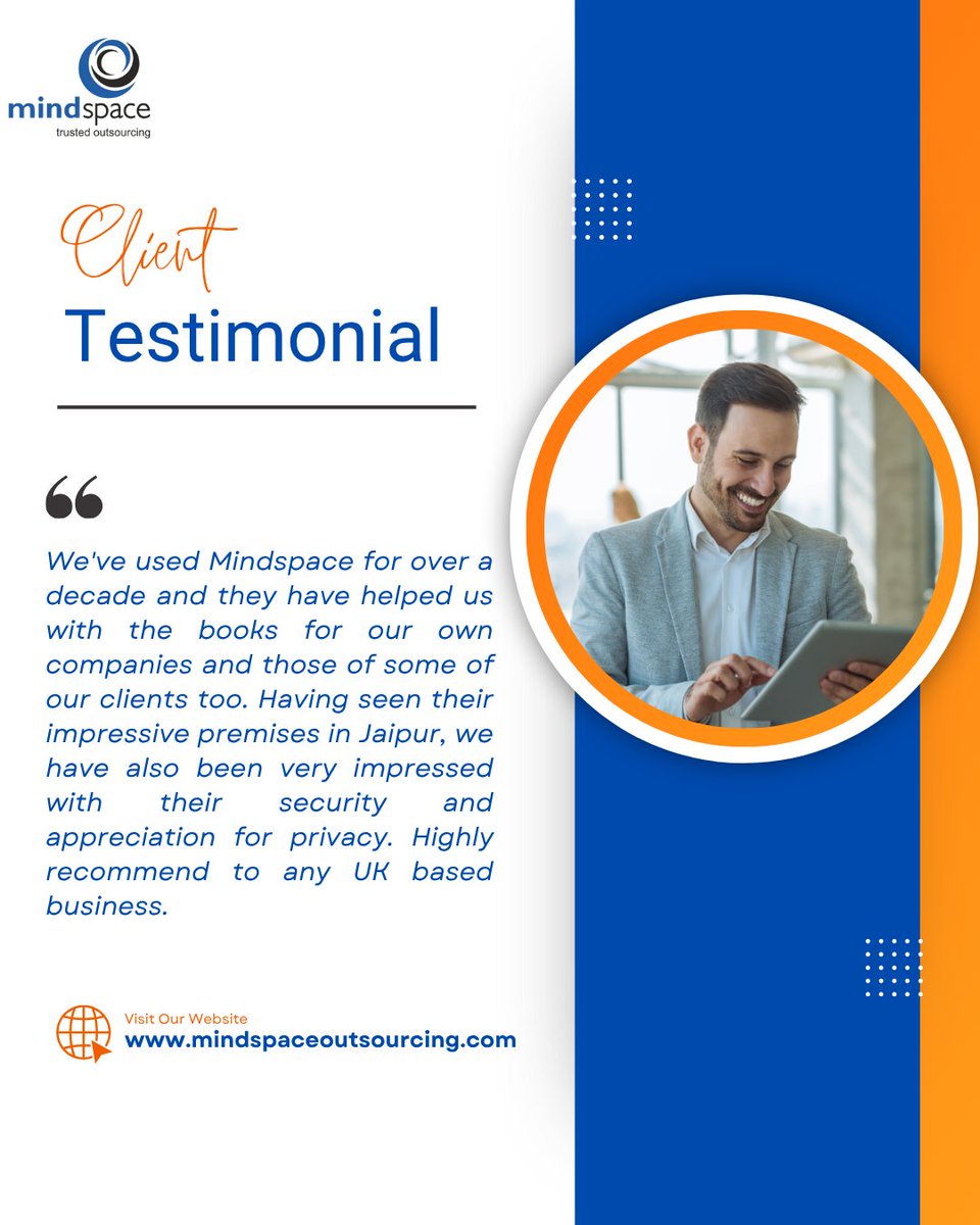ms_bookkeeping's tweet image. 🔐 Trusted for over a decade!
When your clients trust you with their clients’ books, you know you&apos;re doing something right. 
#ClientConfidence #MindspaceOutsourcing #AccountingThatDelivers #UKBusinessSupport #SecureBookkeeping #OutsourcedAccounting