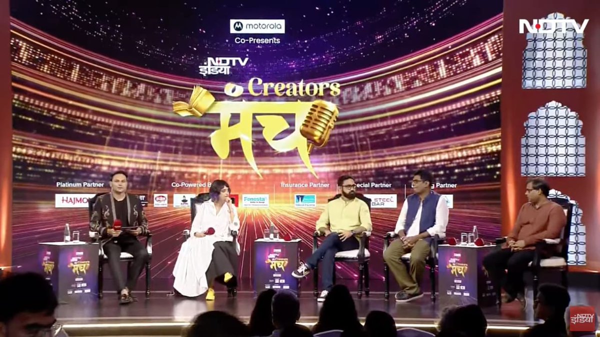 From books to the stage, Chetan Bhagat's energy is infectious. 
<a href="/ndtvindia/">NDTV India</a> #NDTVCreatorsManch