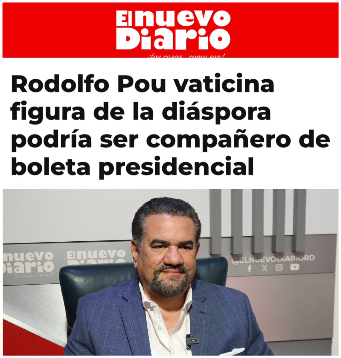Gracias a <a href="/elnuevodiariord/">El Nuevo Diario</a>  por la entrevista. 

x.com/elnuevodiarior…