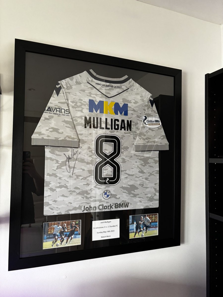 Without doubt for me that he has a higher ceiling in football than Lyall Cameron, just needs to find his form on a more consistent basis

Plus side for me is I’ve got his last ever Dundee shirt. He’s got more than enough to go on and have a successful career, all the best Josh 🤝🏻