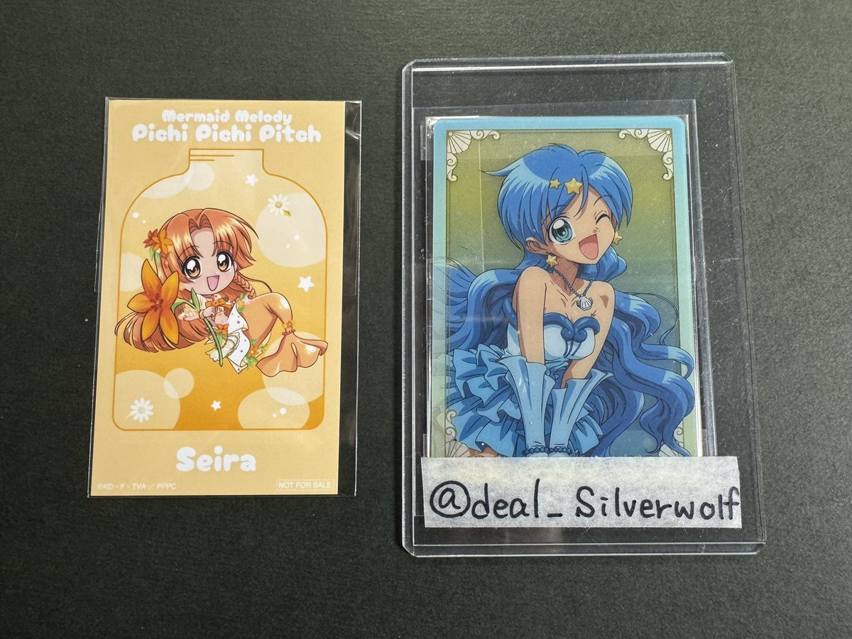 deal_Silverwolf's tweet photo. 【交換】
ぴちぴちピッチ くじ引き堂

譲:B賞ノエル、C賞かれん、D賞かれん、ノエル、沙羅×2、星羅、おまけ星羅

求:A賞、D賞、おまけ波音(画像参照)

A賞には複数提供可
郵送でのお取引希望
検索からもお気軽にリプライください https://t.co/7M0xkAgkjB