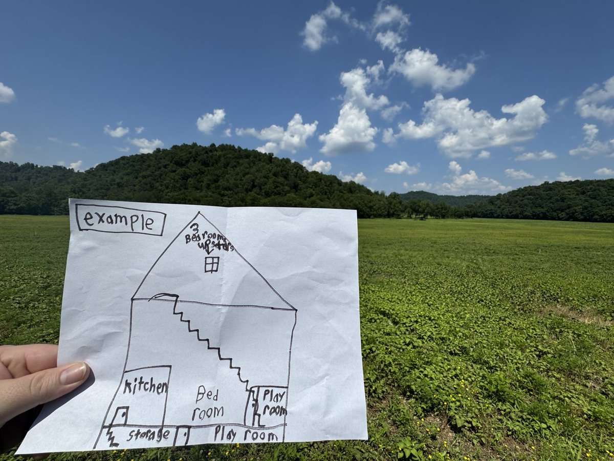 SteadCraftUSA's tweet photo. Future architect giving some direction on key design intent and where to site the home. This particular view is going to be beautiful. #ridgerunner https://t.co/TCsdiGAvR3