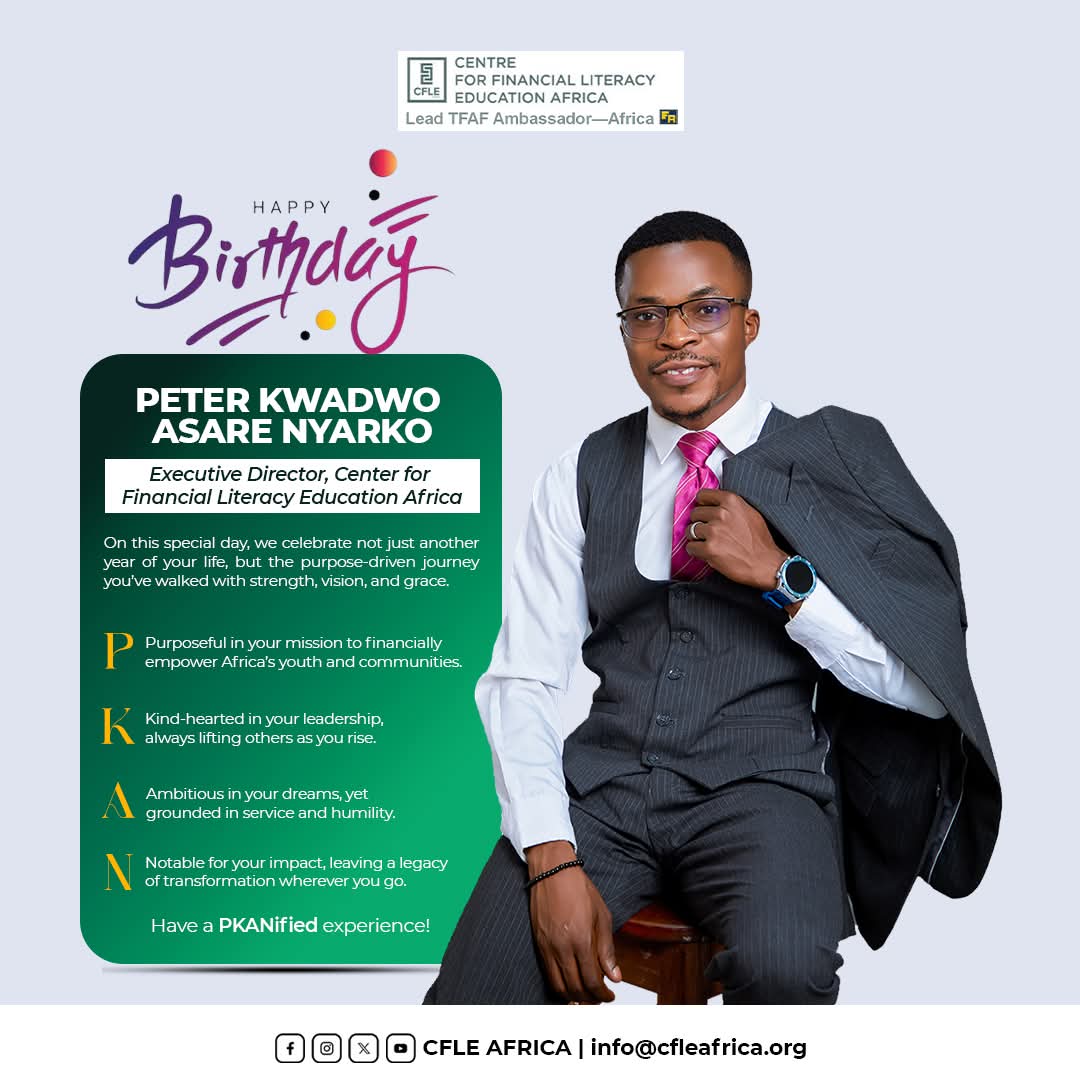 Happy birthday to our outstanding winner <a href="/mveawards/">Mentorship & Volunteerism Excellence Awards</a>

Wishing you a day filled with wealth, wisdom, and joy.

May your financial expertise continue to inspire and empower others! 💸🎁

#nationalmentoringday #mentoring #volunteering #PayitForward  #mveawards2025 Peter Asare