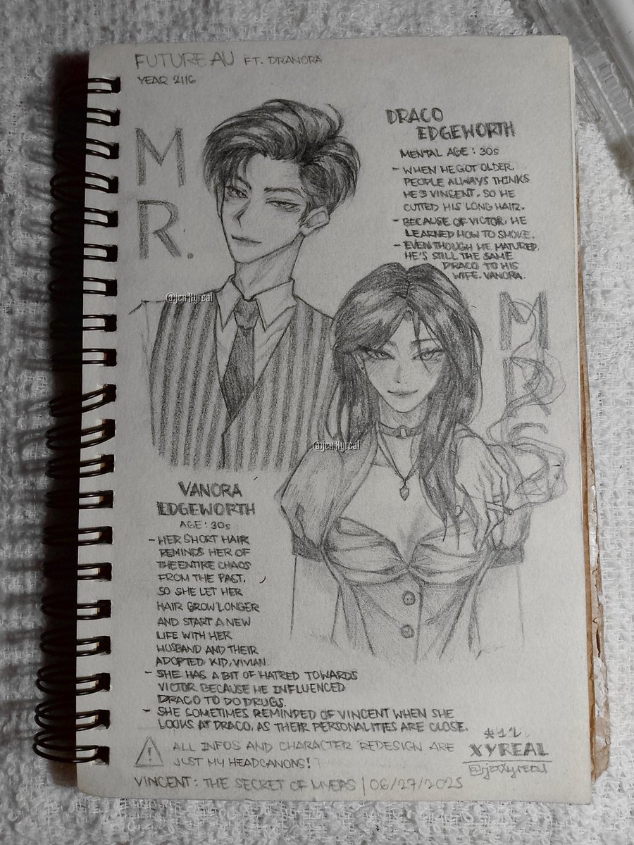 jexXyreal's tweet photo. Mr. and Mrs. Edgeworth

hey! this is one of my doodles that I just finished! this is all just my headcanons that just randomly came to my mind LMAOO 😆 anyways pls excuse my grammar here, thank you! ❤️

#VincentTheSecretOfMyers #VTSOM #dranora https://t.co/tQihSf6sDI