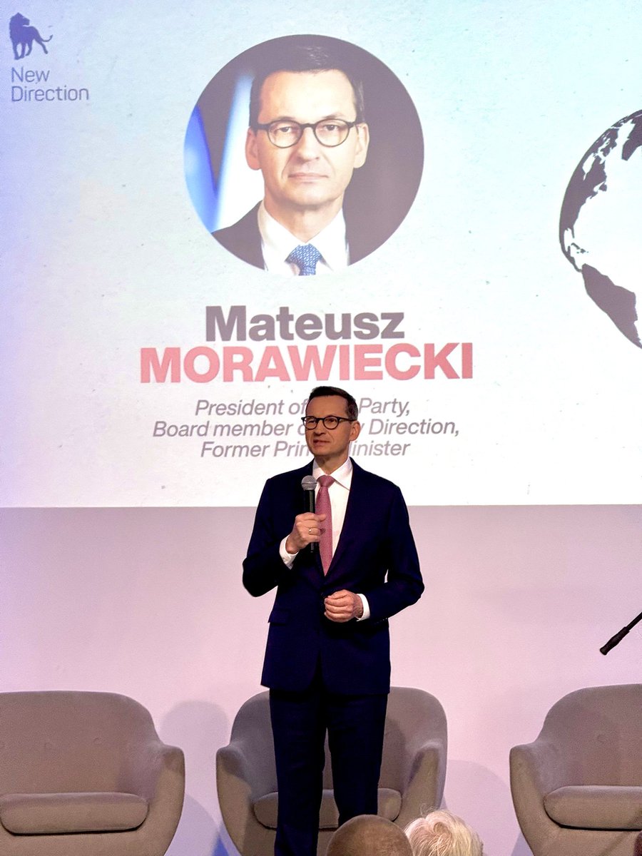 New Direction (@europeanreform) on Twitter photo “We are at a critical turning point of history”
- <a href="/MorawieckiM/">Mateusz Morawiecki</a> Former Polish Prime Minister and ECR Party opens our #geopolitical conference in #Warsaw. “We are at a critical turning point of history”
- <a href="/MorawieckiM/">Mateusz Morawiecki</a> Former Polish Prime Minister and ECR Party opens our #geopolitical conference in #Warsaw.
