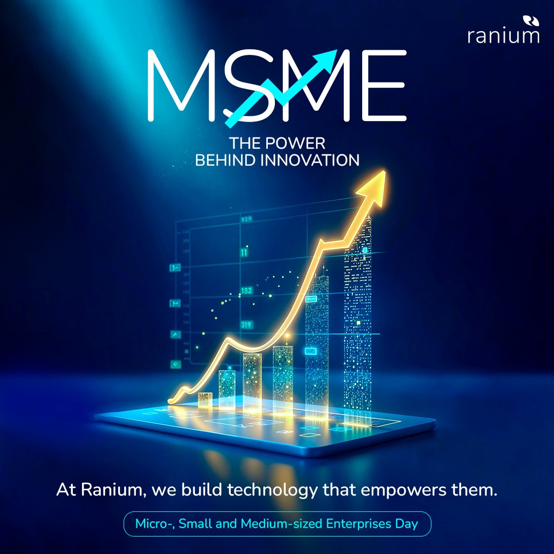 Today is #MSMEDay  — a reminder that MSMEs are the silent engines driving innovation and growth.
 
At Ranium, we build technology that empowers them to dream bigger, work smarter, and scale faster.