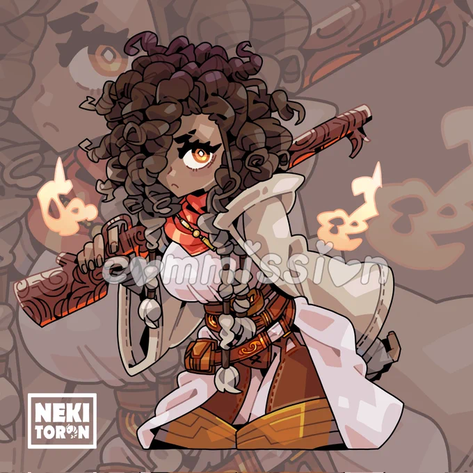 Peaceful Transfer of Power being powerful and angry Commission for: #originalcharacter #commission