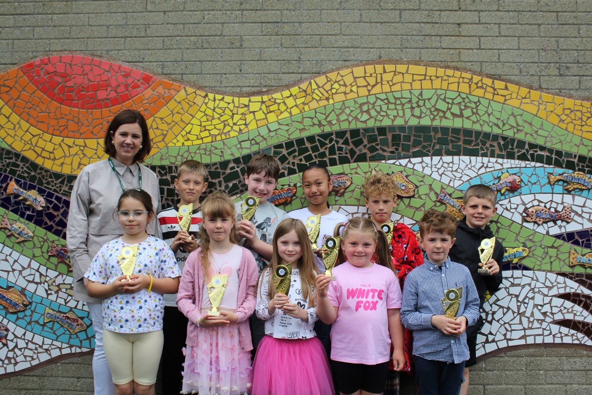 Our H.E.R.O. Ambassadors with 100% Attendance for 2024-2025! These children have been:
Here in School, 
Everyday,
Ready to Learn,
On Time! 
Congratulations children, you are a shining example to everyone for your dedication and commitment to your learning! 💫💫💫