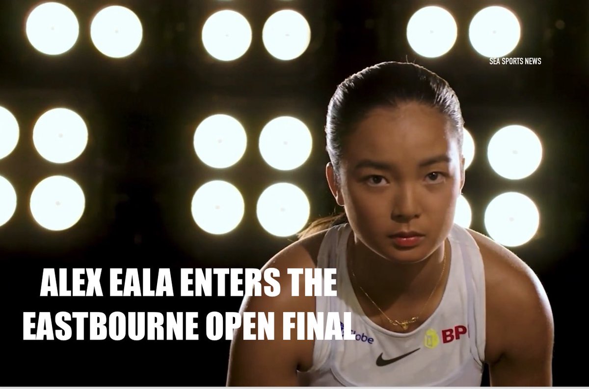 JUST IN 🎾 Tennis | Alex Eala 🇵🇭 marches to the finals after defeating Varvara Gracheva 🇫🇷, 7-5, 2-6, 6-3, in the Eastbourne Open semifinal round. 

#TeamPhilippines
#eastbourneopen