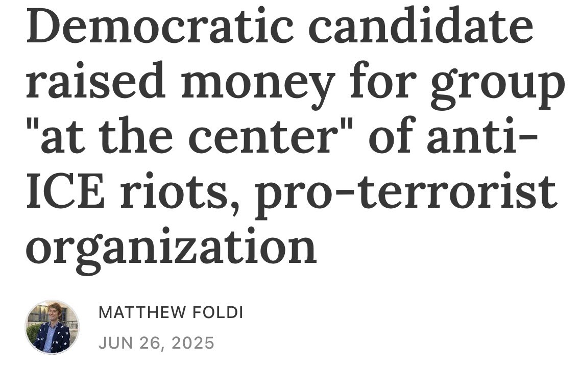 NEW from <a href="/DC_Reporter/">Washington Reporter</a>: Radical Mallory McMorrow raised money for group "at the center" of anti-ICE riots, pro-terrorist organization

#MISen
