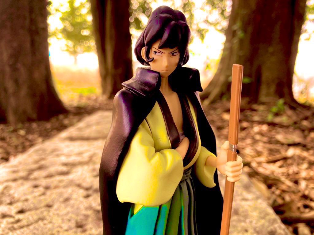 剣の乱れは　心の乱れ

　　　拙者、心眼の開くまで

　　星を伴とし　草を枕とする所存

　　　　　　　　　十三代石川五ヱ門