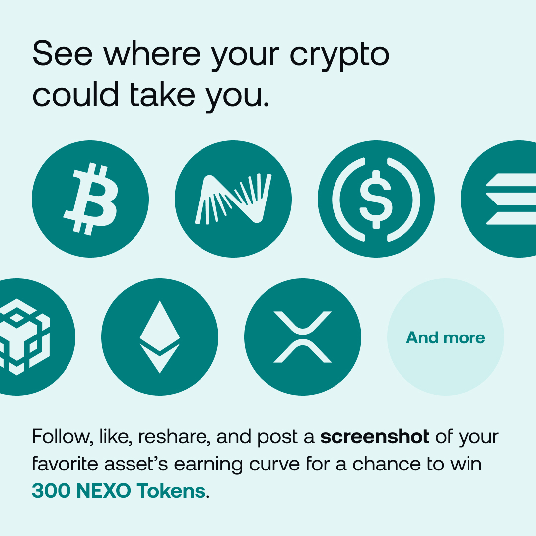 Turn learning into earning with a chance to win 300 $NEXO.

Start up our calculator and screenshot the earning curve of any asset.

▪️ Follow <a href="/Nexo/">Nexo</a>
▪️ Like and repost
▪️ Comment the screenshot by June 29

Start calculating: nexo.com/fixed-term-sav…