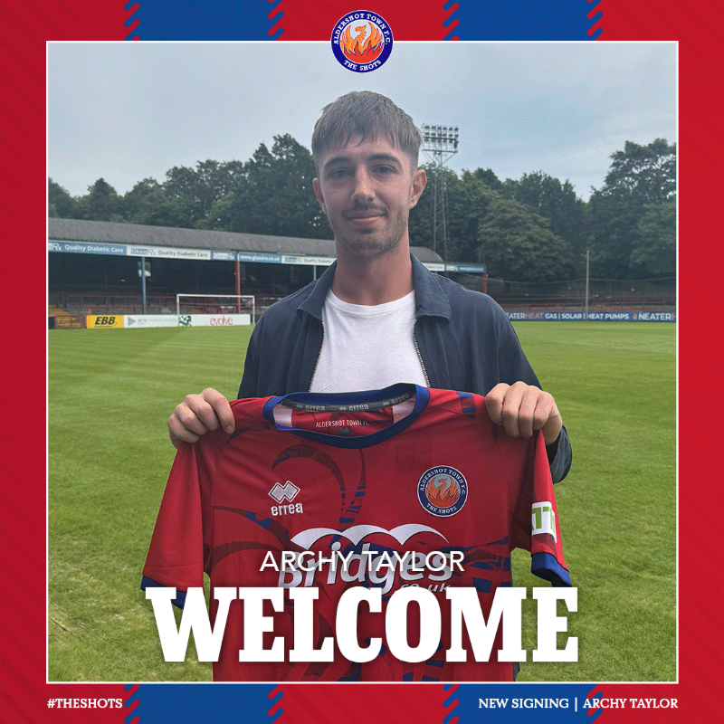 OfficialShots's tweet photo. We're excited to announce the signing of dynamic wing-back Archy Taylor ⚡️

Welcome to the Shots, Archy 👊