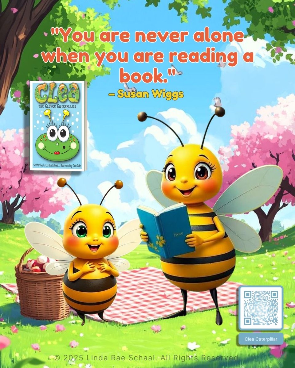 LindaRaeSchaal's tweet photo. YooHoo parents of 3-5 year-olds. Is your kid afraid of bugs or doesn’t like them? Discover how bugs can be friends. They will love Clea the Clever Caterpillar via author @LindaRaeSchaal https://t.co/Aq5tqPhNlr 
#KidsBooks #KidLit #ChildrensBooks #RaiseAReader https://t.co/maF5r1g7c6