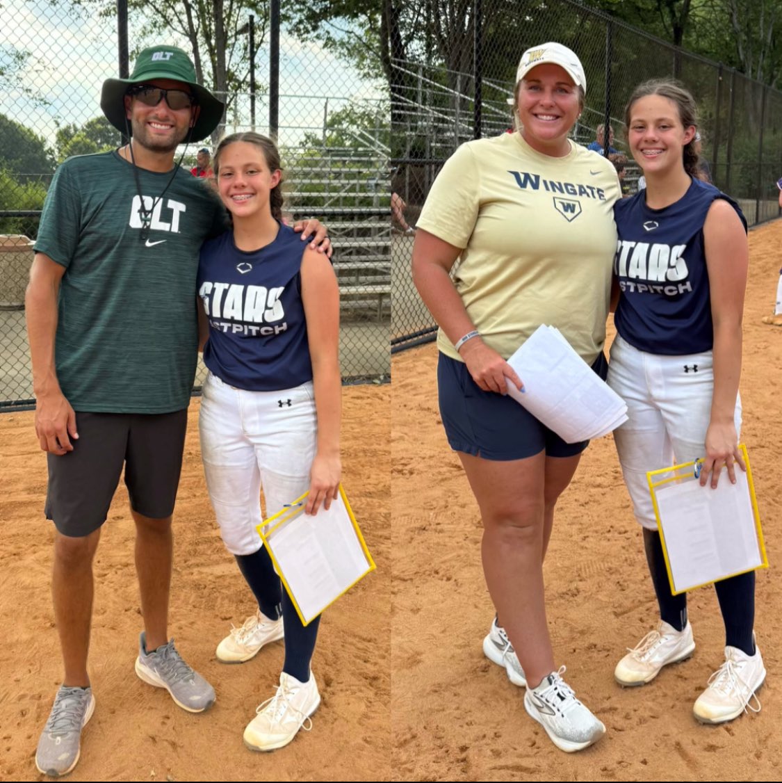 AWestbrook2029's tweet photo. Huge thanks to the coaches who stood out in the heat yesterday for the Diamond Direction camp in Rock Hill, SC! Special thanks to my teams coaches, Coach Sydney from WCU and Coach Morgan from QC. I had a great time and learned a lot. Can’t wait to start the tournament today! https://t.co/rpdMlrJHx9