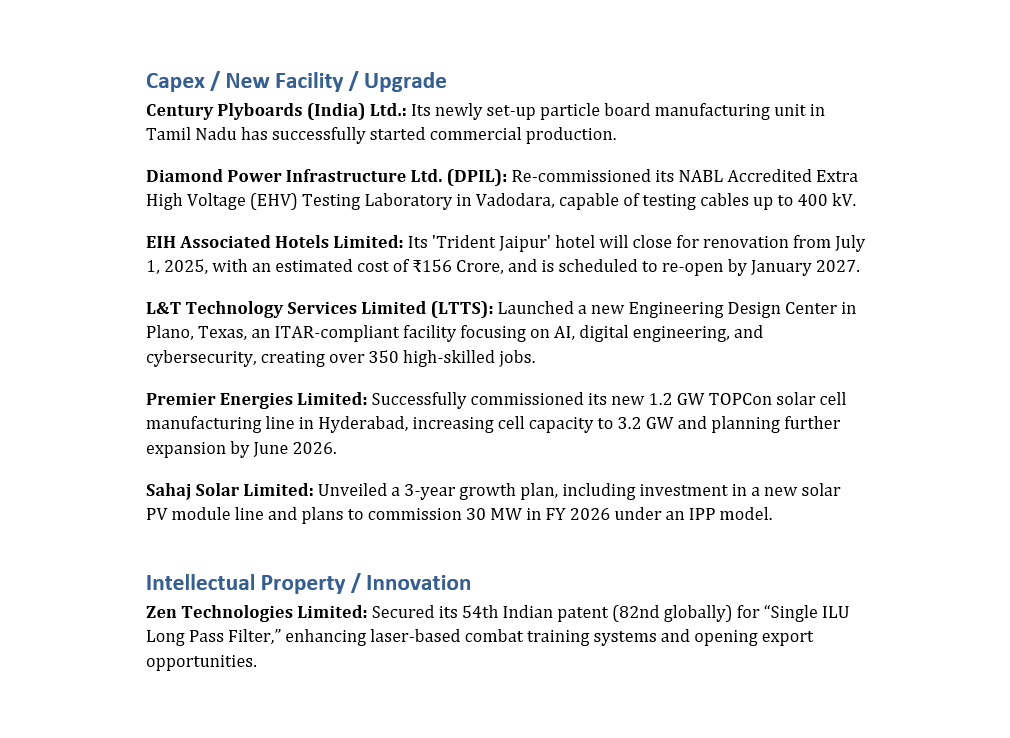 pkgupta001's tweet photo. #Todays business updates related to #Capex #Orders #ProductLaunch #Collaboration #FundRaise #expansion #Acquisition...
#AkzoNobel #MazagonDock #Ahluwalia #BHEL #Interarch #PatilAutomation #PowerMech #WareeEnergies #Valient #Diamondpower #Premier #Zentech many more.. https://t.co/kaxOzFtg6i