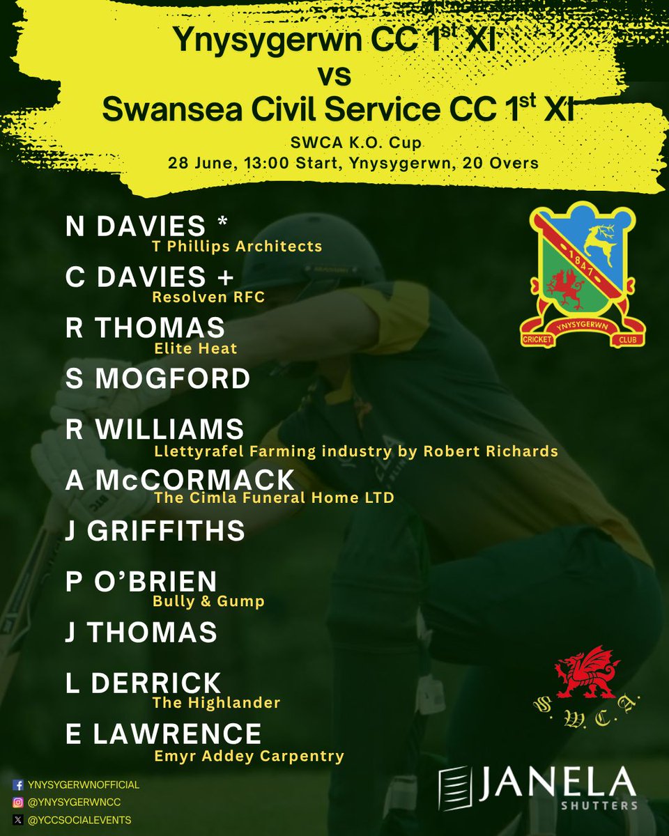 Ynysygerwn Sports & Social Club Official (@yccsocialevents) on Twitter photo Busy weekend ahead π 
Squads and info for all the games below ππ» 
Good luck to all involved ππ Busy weekend ahead π 
Squads and info for all the games below ππ» 
Good luck to all involved ππ
