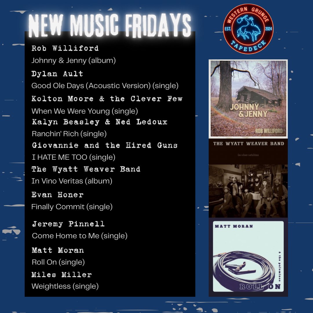 Happy Friday cowfolk! Lots of new releases today to get your weekend kicked off just right. 🔥 hit play &amp; support the sound of the underground.

Let us know what’s on repeat for you! 🤠