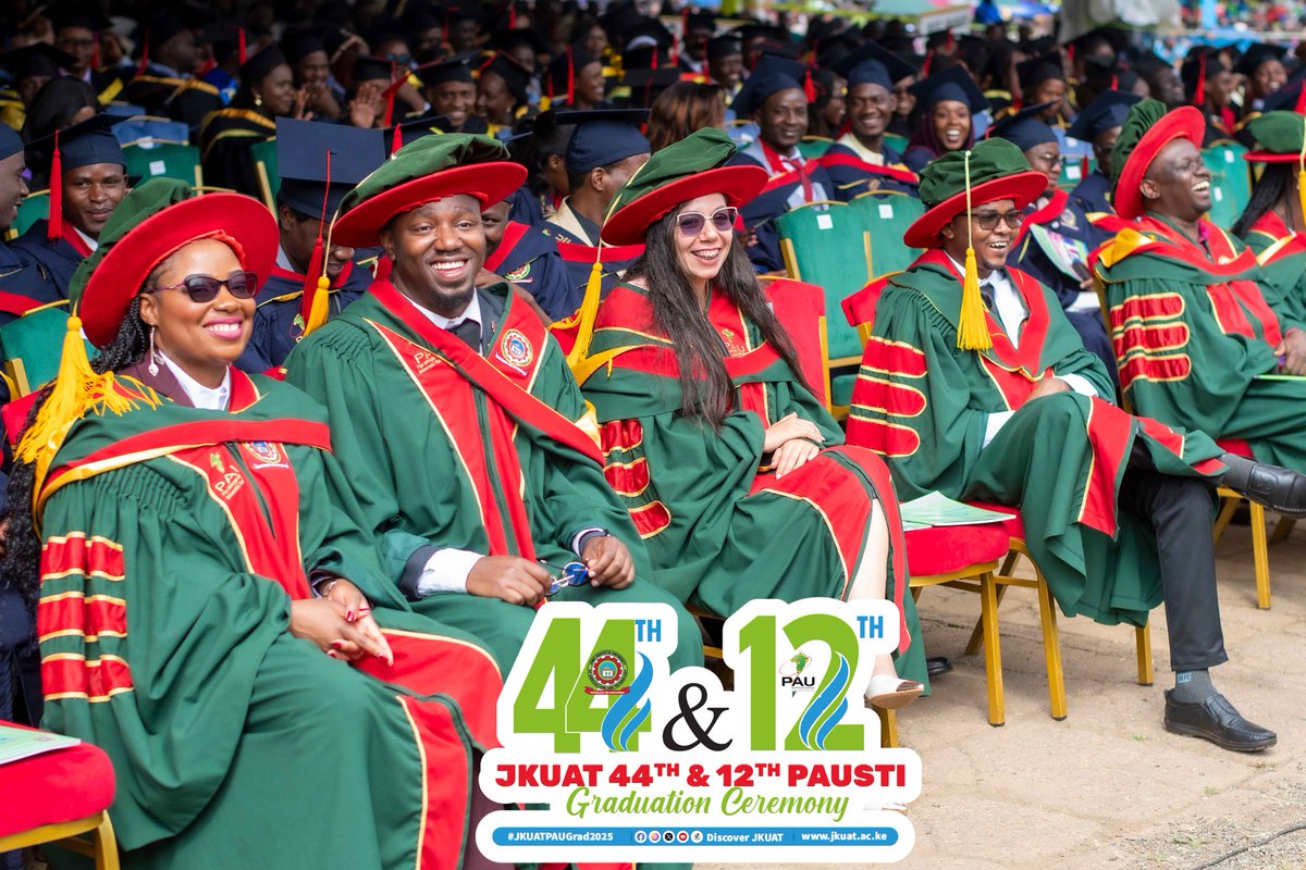 The Universities Fund congratulates JKUAT and its 2,910 graduands on the occasion of the 44th Graduation Ceremony held jointly with the 12th PAUISTI graduation. <a href="/richard_ngali/">Dr. Ngali</a>, Head of Grants Management, represented Ag. CEO <a href="/DoktuEdwin/">Dr. Edwin Wanyonyi</a>.