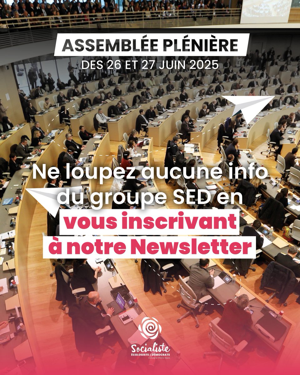 👏Clap de fin de l'Assemblée plénière des 26 et 27 juin 2025 !

✅Un de nos amendements a été adopté
❌Mais notre vœu demandant le retrait de la loi #Duplomb a été rejeté par la majorité

📬Vous n'avez pas suivi en direct? Abonnez-vous à notre newsletter👉bit.ly/newsletter-SED