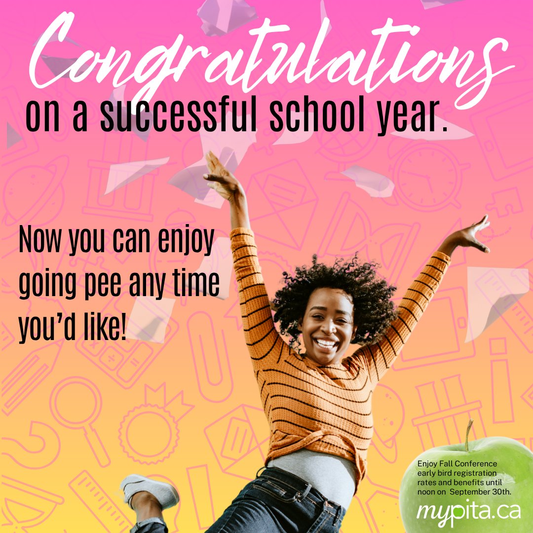 😜 Thank you for your hard work and dedication to the education profession. This year, you spent countless hours preparing, teaching, and evaluating a diverse range of learners. We wish you a restful and rejuvenating break. myPITA Fall Conference mypitaconference.ca