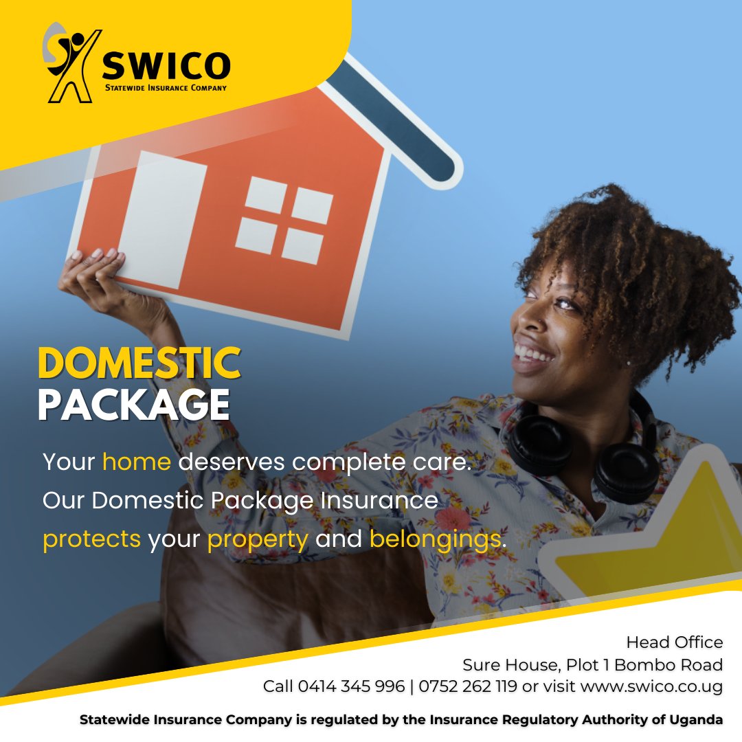 swico_uganda's tweet image. Enjoy the comfort of knowing that your home and possessions are well-protected with SWICO's domestic insurance coverage. #SecureWithSWICO