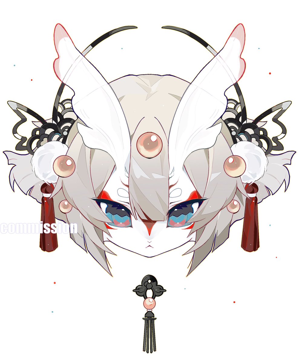 之前画的对称头稿件
#furry