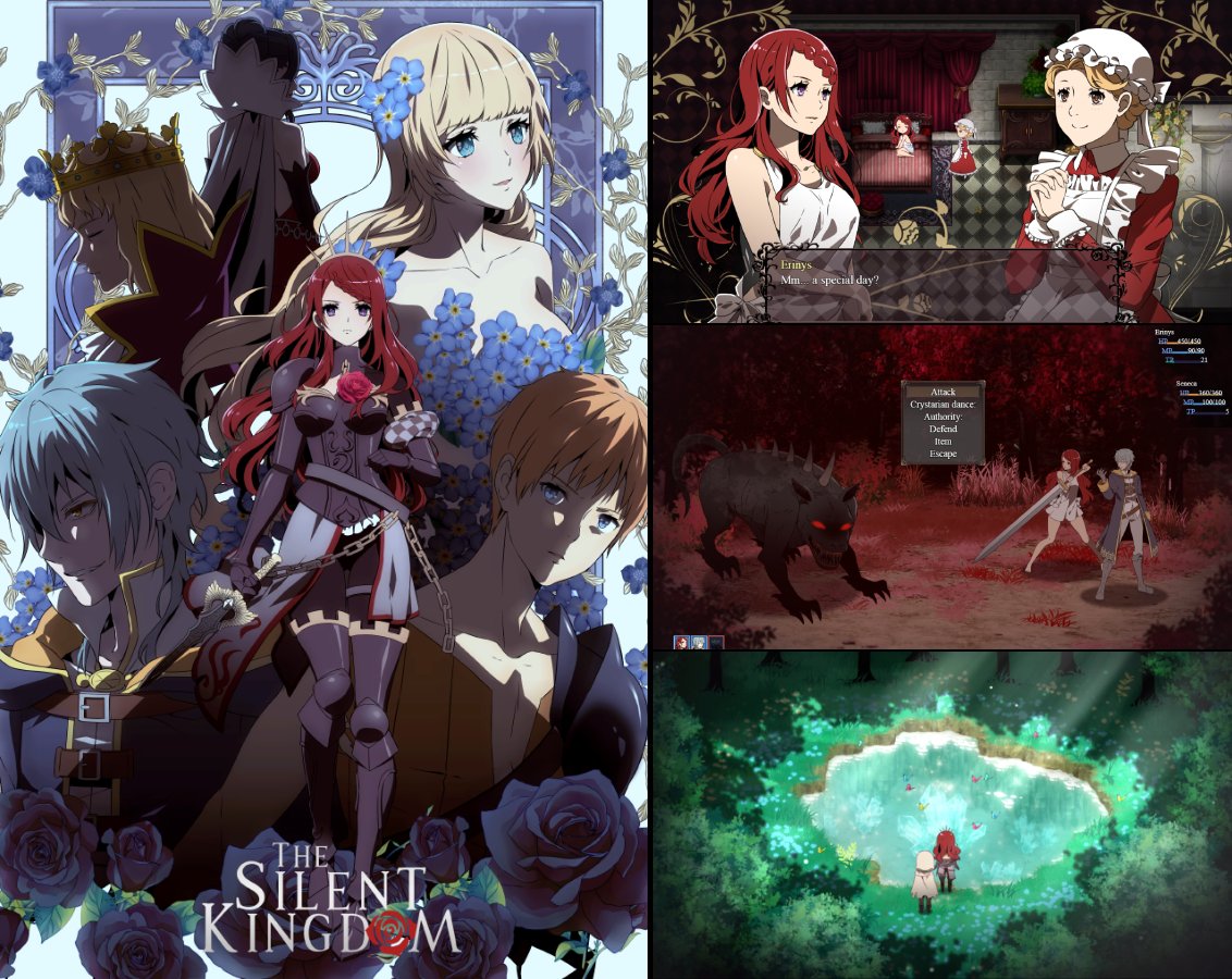 LuckyCatOtome's tweet image. Happy Steam Summer Sale! The Silent Kingdom is participating with a 12% discount.
🌹Dark story.
🌹Choices matter.
🌹Romance.
🌹Turn based combat.
➡️store.steampowered.com/app/1828650/Th…
#indiegame #RPGMaker