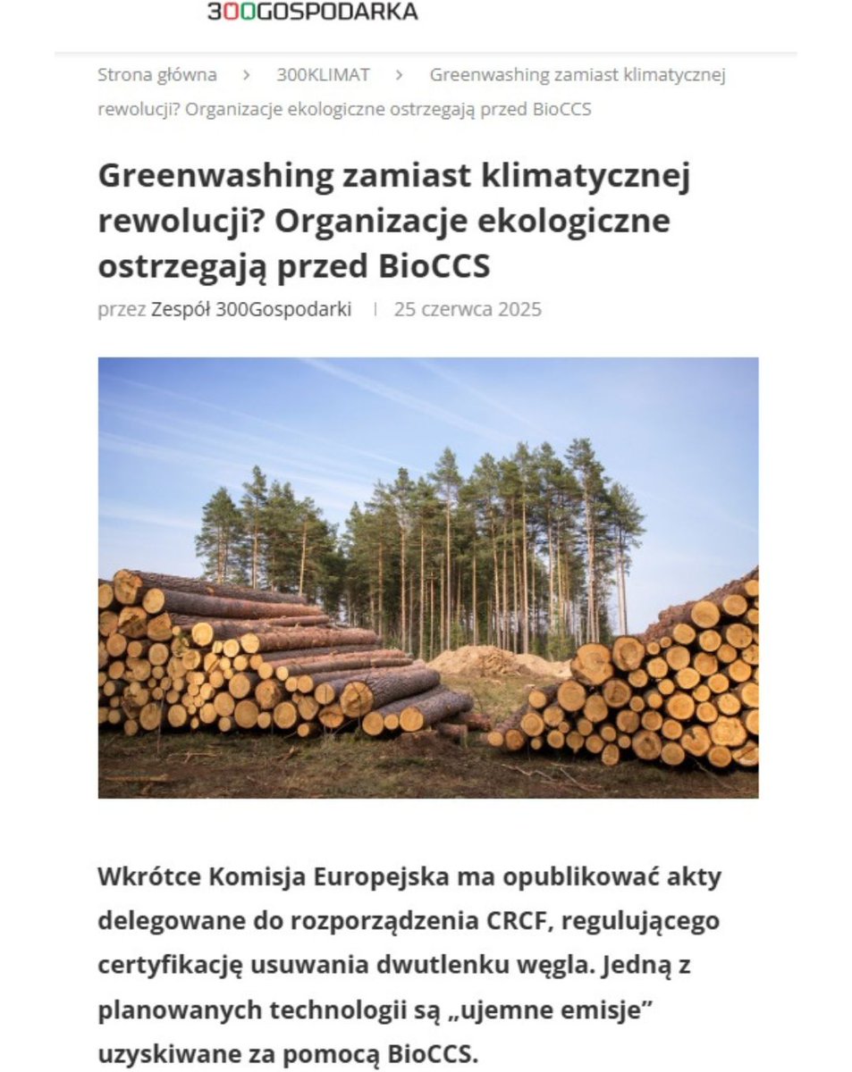 PracowniaBystra's tweet photo. O nie.

Nowe prawo o „ujemnych emisjach” zachęci energetykę do spalania lasów.
#BioCCS oznacza:
🔥 Zwiększenie a nie zmniejszenie emisji

🔥 Wysokie koszty i nieefektywność

🔥 #Greenwashing

🔥 Więcej drewna z lasów zostanie spalone ‼️📈
@hennigkloska 
https://t.co/8P8bm834bO https://t.co/ts1KykfWao