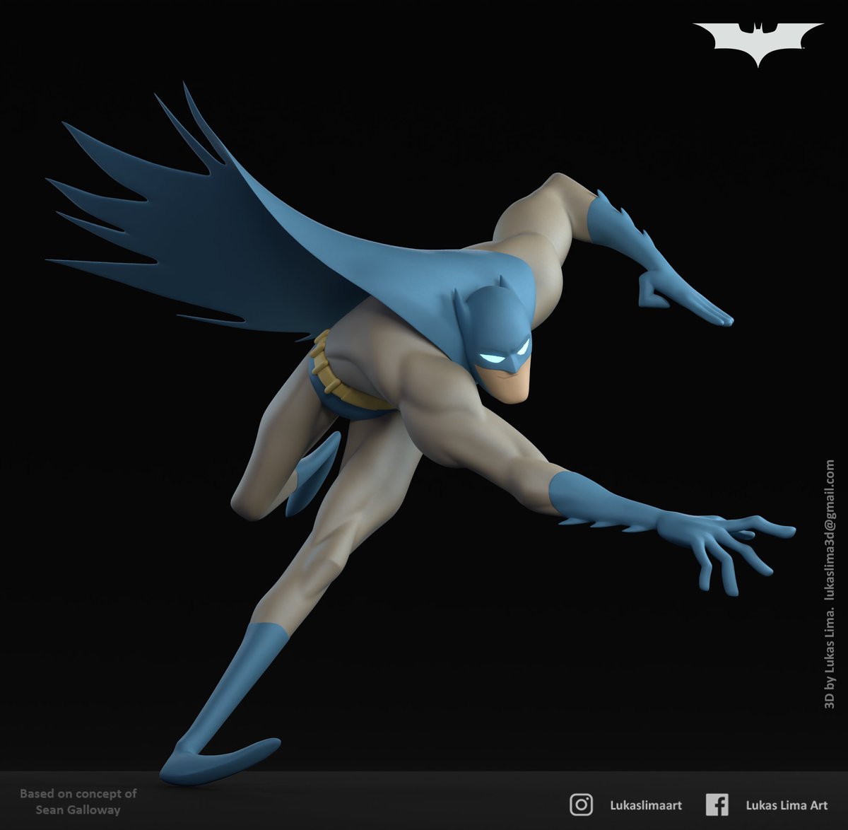 Batman!    
Inspired by the concept of Sean Galloway.