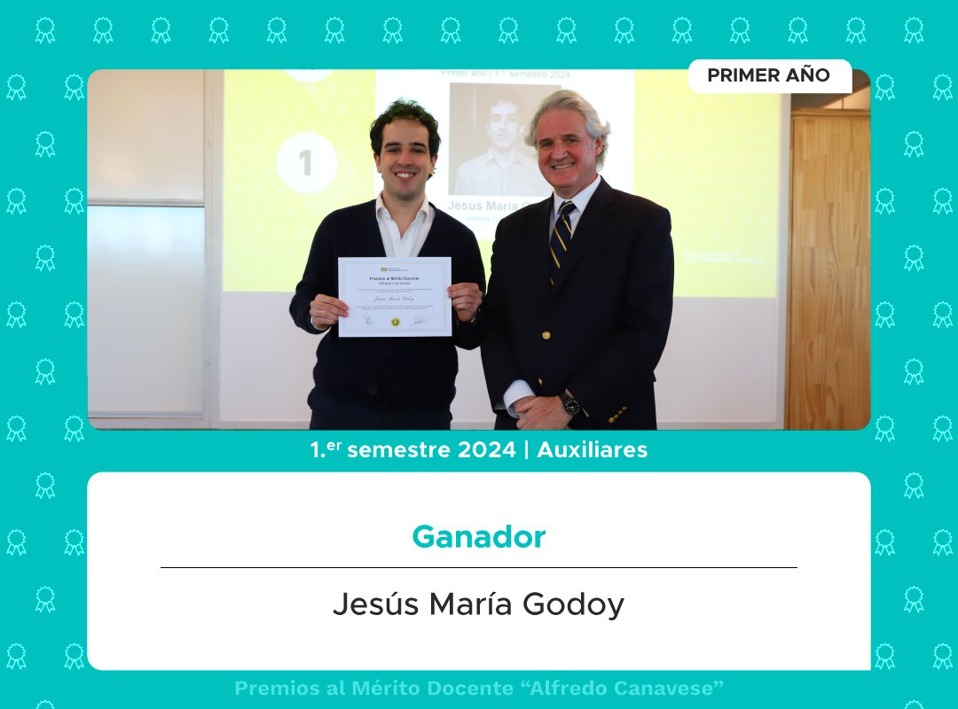 🏆 Premios al Mérito Docente "Alfredo Canavese" y "La Dicha de los Comunes" | Edición 2025

Ayer se llevó a cabo la tradicional ceremonia ditelliana de premiación a profesores y auxiliares docentes de las carreras de grado que hayan obtenido el mayor puntaje en las encuestas