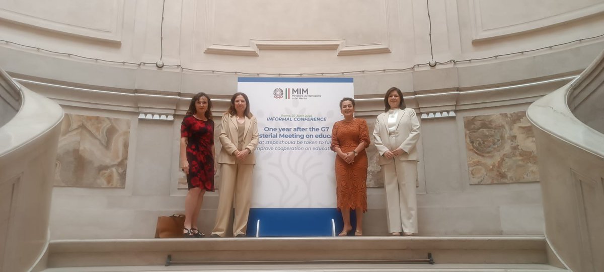 Ministerio de Educación, FP y Deportes (@educaciongob) on Twitter photo La secretaria general de FP, <a href="/EstherMontAriz/">Esther Monterrubio</a>, ha intervenido en Roma en la Conferencia Informal sobre Educación del G7 y la UE.
Allí ha puesto en valor la transformación de la formación profesional en España como herramienta de empleabilidad y cohesión.
educacionfpydeportes.gob.es/prensa/actuali… La secretaria general de FP, <a href="/EstherMontAriz/">Esther Monterrubio</a>, ha intervenido en Roma en la Conferencia Informal sobre Educación del G7 y la UE.
Allí ha puesto en valor la transformación de la formación profesional en España como herramienta de empleabilidad y cohesión.
educacionfpydeportes.gob.es/prensa/actuali…