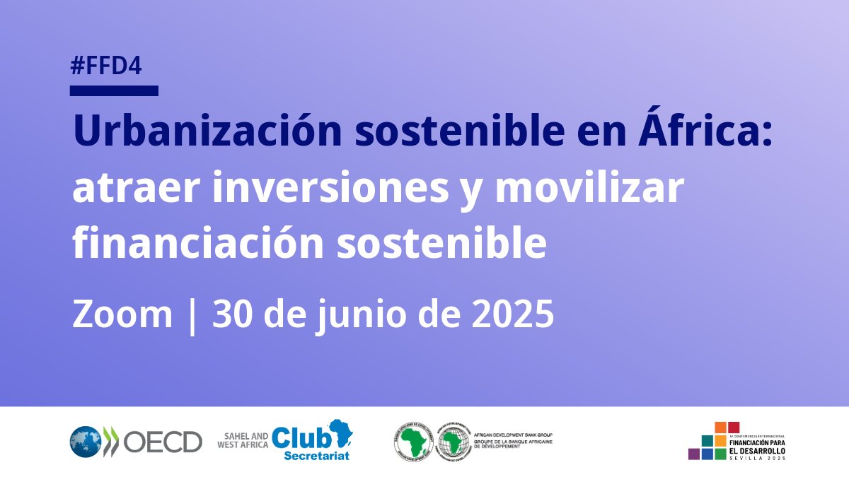 El rápido crecimiento urbano en África exige una mayor inversión en infraestructura y servicios públicos. Sin embargo, la mayoría de las ciudades carecen de financiamiento para cubrir estas necesidades crecientes.
📆30 de junio
🔗oe.cd/SWACFFD4