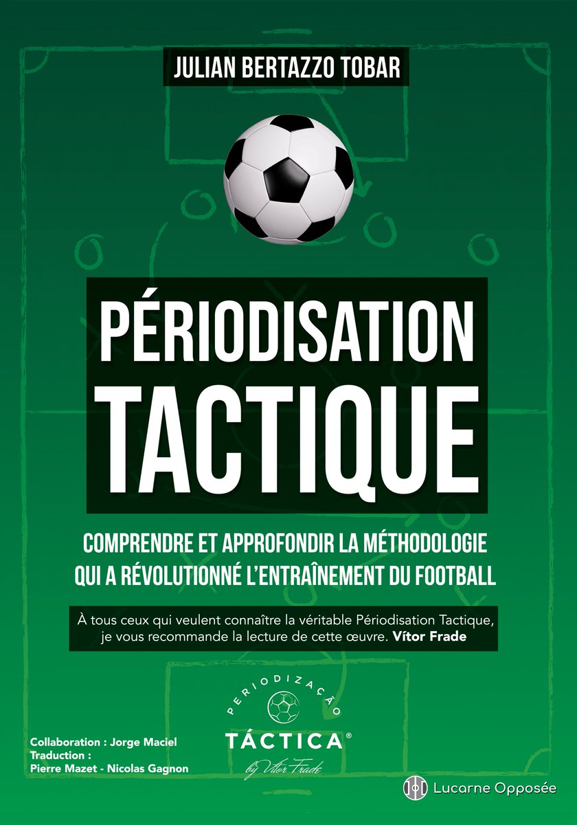 LucarneOpposee's tweet image. 🚨 Les éditions Lucarne Opposée lancent les précommandes de leur 7e ouvrage ! 📚

Signé Julian Tobar, en collaboration avec Jorge Maciel (@OL), il vous donne les clés pour comprendre (et appliquer si vous êtes coach), la Périodisation Tactique.

Précos ➡️ shop.lucarne-opposee.fr/produit/period…