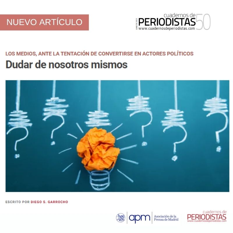 APM (@aprensamadrid) on Twitter photo 🆕 Nuevo artículo en #CuadernosDePeriodistas: "Dudar de nosotros mismos", por Diego S. Garrocho (<a href="/GarrochoS/">Diego S. Garrocho</a>) cutt.ly/prRWpDEf
▶️ "El activismo, la ideologización ciega o la asunción de que los medios son vectores de incidencia política suponen una amenaza epistemológica, 🆕 Nuevo artículo en #CuadernosDePeriodistas: "Dudar de nosotros mismos", por Diego S. Garrocho (<a href="/GarrochoS/">Diego S. Garrocho</a>) cutt.ly/prRWpDEf
▶️ "El activismo, la ideologización ciega o la asunción de que los medios son vectores de incidencia política suponen una amenaza epistemológica,