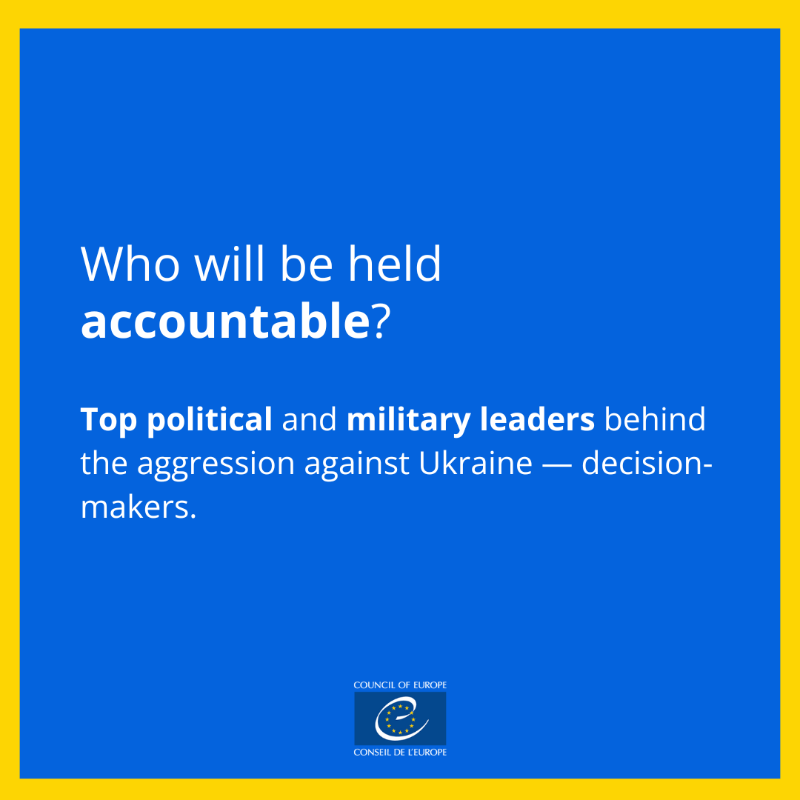 coe's tweet photo. What is the Special Tribunal for the Crime of Aggression against Ukraine?

A proposed independent tribunal, to be established within the framework of the #CoE
Fair trials 
Truth, accountability &amp; justice at the core
International  legal standards

🔗 https://t.co/zJ2vGevDDA?