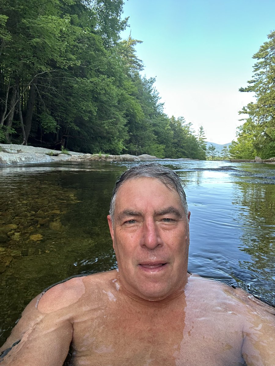 humanutopia2021's tweet image. Freezing cold early morning dip in the Wildcat River, Jackson Falls, New Hampshire. In my happy place.