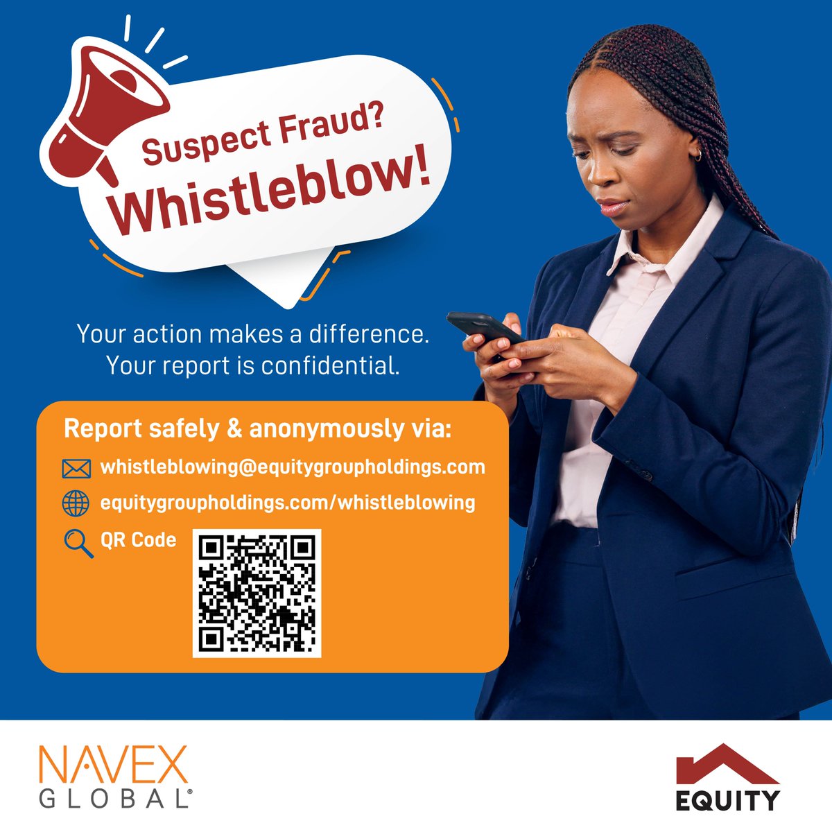 Fraud doesn’t just hurt systems, it hurts people.

Its ripple effects can damage lives, trust, and livelihoods, both directly and indirectly. If you suspect fraud, don’t stay silent.

Report any suspicious activity anonymously and securely via:
📧 Email: