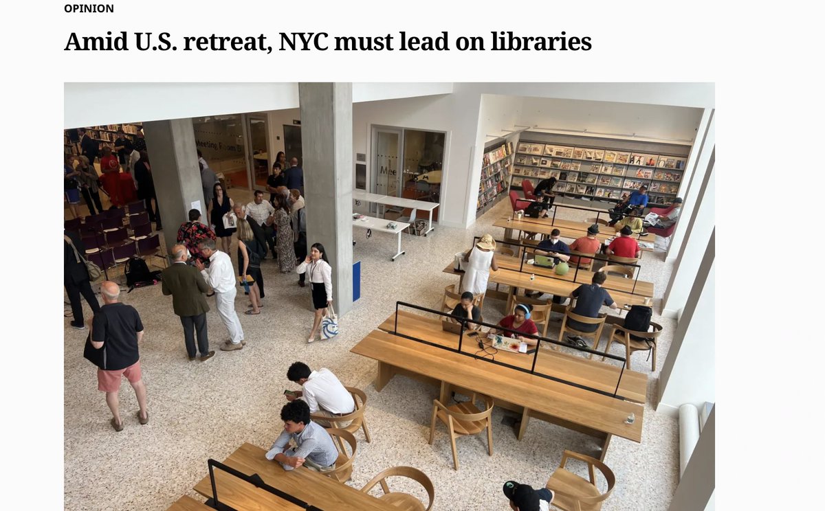 NYC Libraries (@nyclibraries) on Twitter photo City leaders have the power to strengthen public institutions! Read more in today's <a href="/NYDailyNews/">New York Daily News</a> op-ed about why now is a crucial moment to invest in public libraries: bit.ly/4l2ya3x City leaders have the power to strengthen public institutions! Read more in today's <a href="/NYDailyNews/">New York Daily News</a> op-ed about why now is a crucial moment to invest in public libraries: bit.ly/4l2ya3x