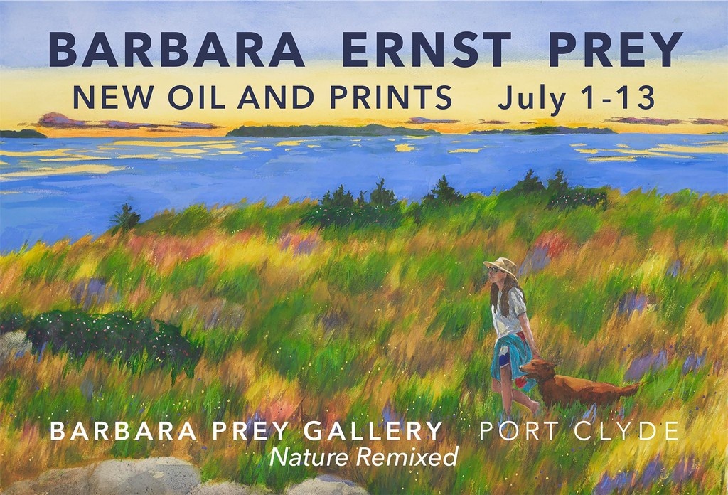 BarbaraPrey's tweet photo. We’re very excited to open the summer season with Nature Remixed, celebrating the 25th anniversary of the Gallery in Port Clyde, Maine. Barbara Prey Projects is in the former Village Inn—a great spot where I’ve had the privilege of exhibiting my paintings for the past 25 years. https://t.co/QRz3DPy9KJ